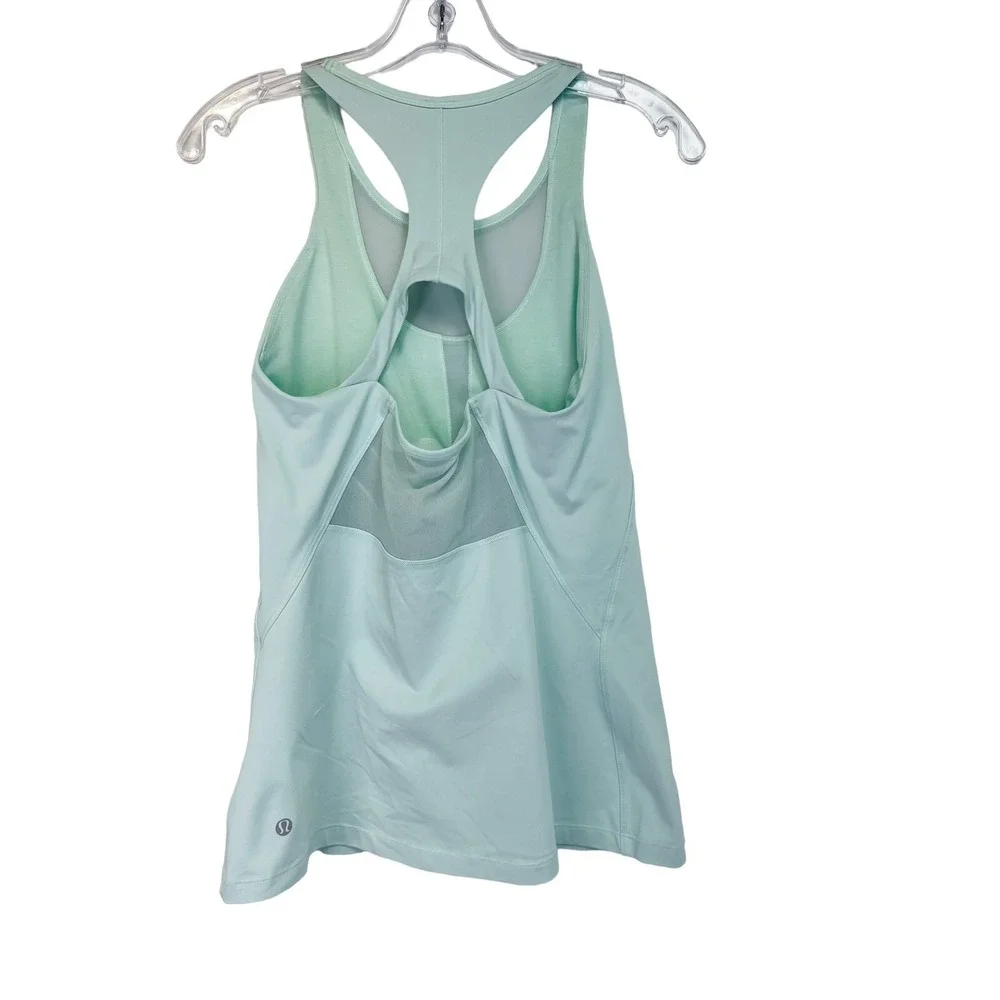 Lululemon Womens Sz  XS Mint Green  Stretch Activewear Tank Top‎ (i36) EUC
